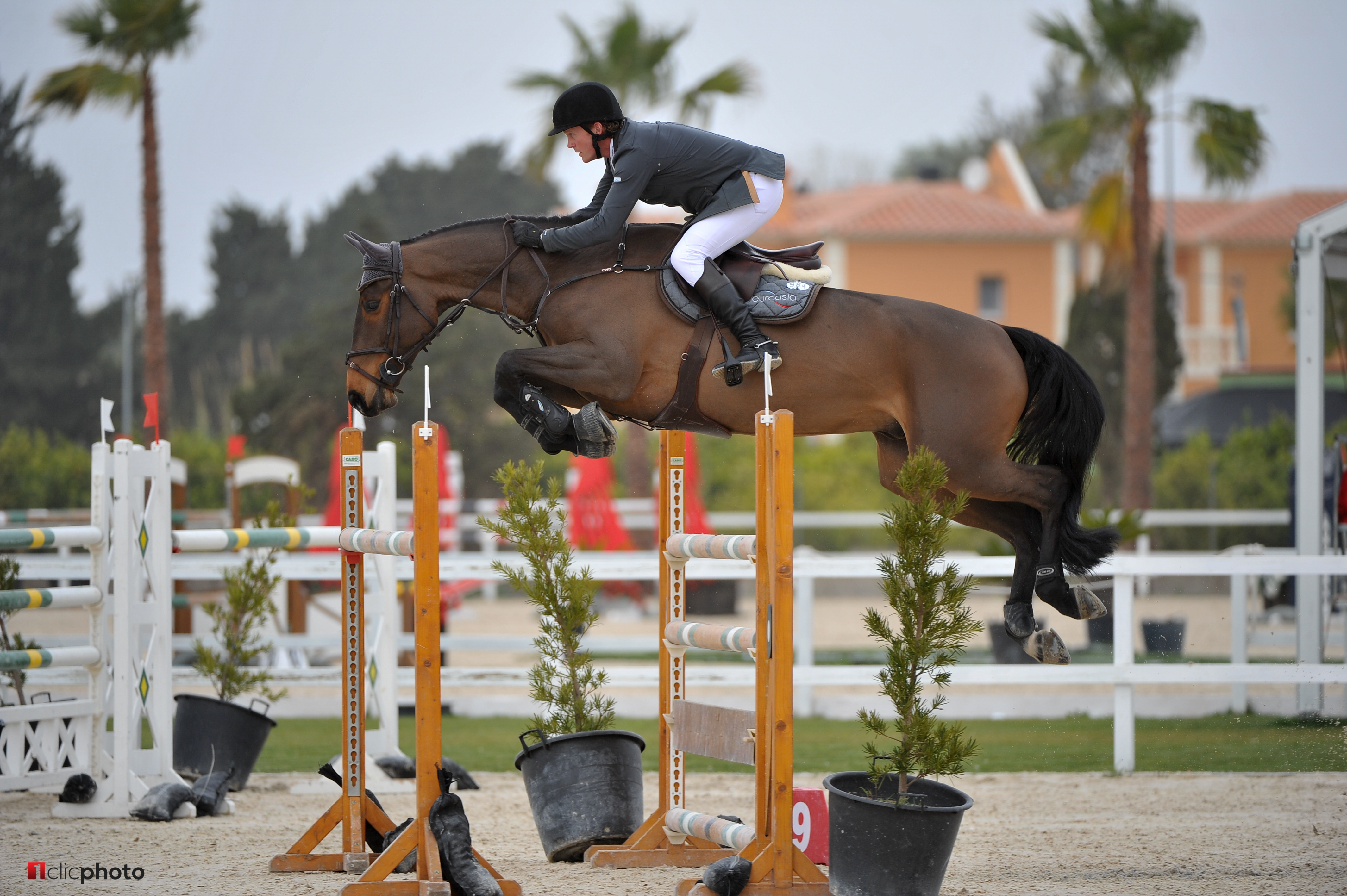 Oliva, SPAIN - 2014 March 29: during CSI3* Mediterranean Equestrian Tour III at Oliva Nova Equestrian Center.(photo: © Herve Bonnaud).